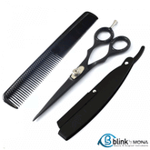 Black Barber Hair Shaving Kit