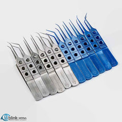 8.5cm Ophthalmic Medical Tweezers Stainless Steel Surgical Forceps
