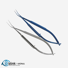 Haffe Style Straight Clayman Forceps For Capsulorhexis With Round Handle