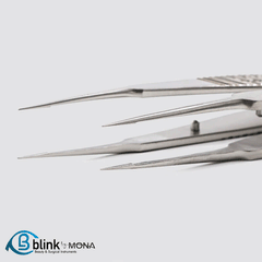 Ophthalmic Microscopic Forceps Straight Surgical Instrument with Platform