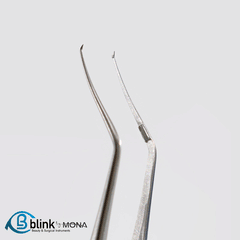 Stainless Utrata Capsulorhexis Forceps Curved Angle Ophthalmic Instrument