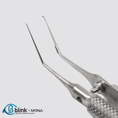 Stainless Utrata Capsulorhexis Forceps Ophthalmic Instrument with Round Handle