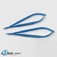 Straight/Curved Barraquer Needle Holder Ophthalmic Surgical Instrument