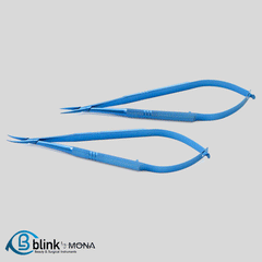 Straight/Curved Barraquer Needle Holder Ophthalmic Surgical Instrument