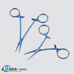 Titanium Mosquito Artery Forceps Ophthalmic Hemostat Instruments with Serrated Jaws