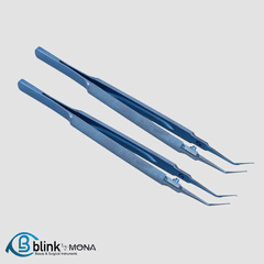 Titanium Utrata Capsulorhexis Forceps Ophthalmic Instrument with Round Handle