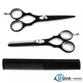 Black Barber Hairdressing Scissors Set