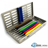 7Pcs Gracey Curettes Silicone Handle With Cassette