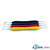 4Pcs Dental Composite Instruments Silicone Handle