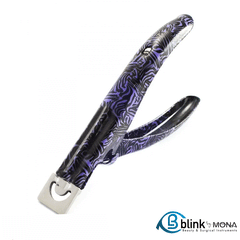 Acrylic Fake Nail Clipper (Black & Purple)