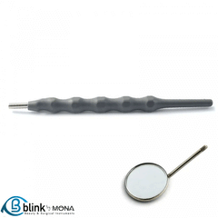 Dental Gray Mouth Mirror Handle With Mirror#5