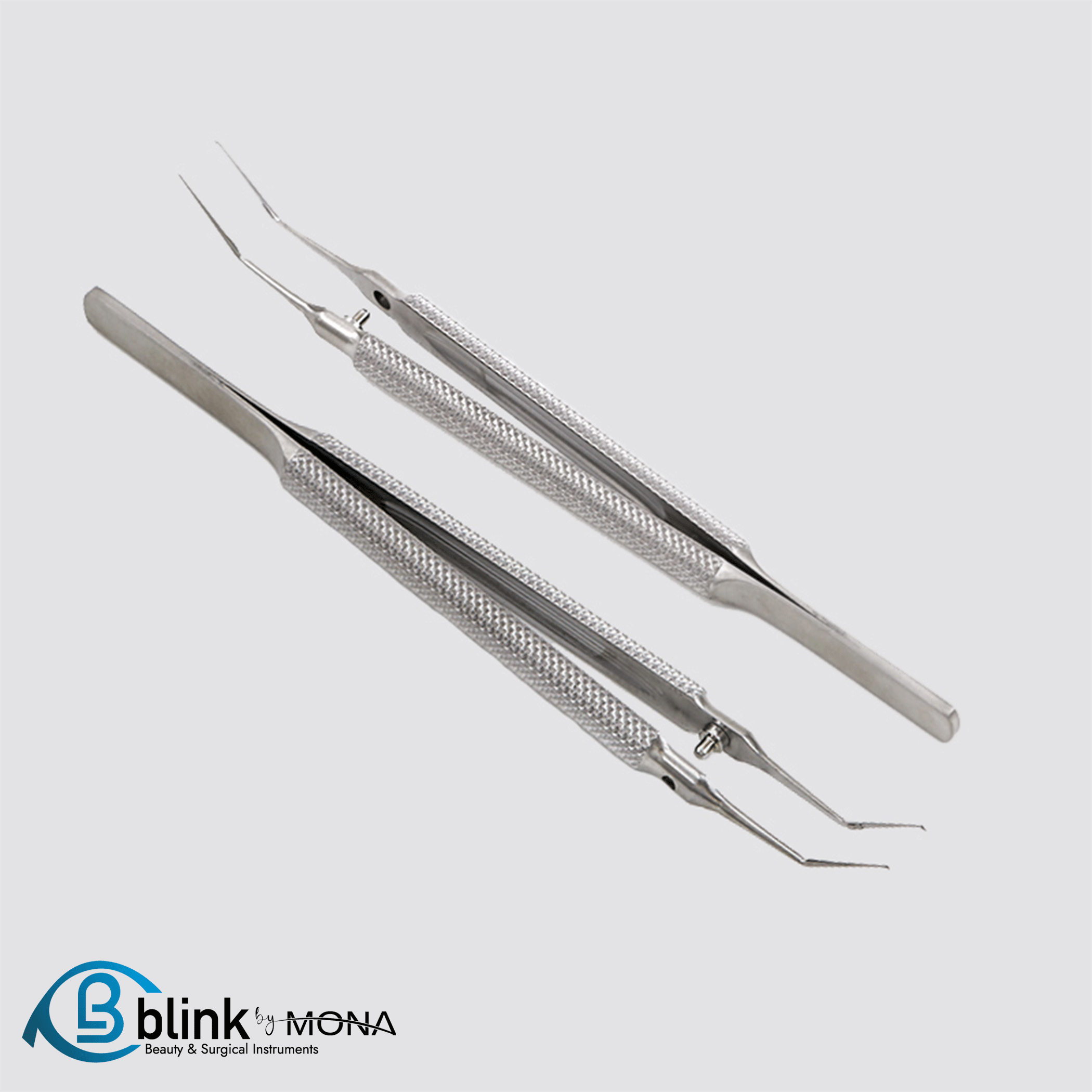 Stainless Utrata Capsulorhexis Forceps Ophthalmic Instrument with Round Handle