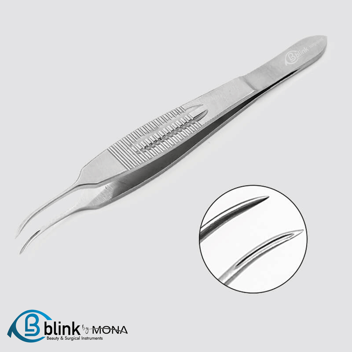 Thickened Plucking Hair Transplant Extraction Forceps with Grooved